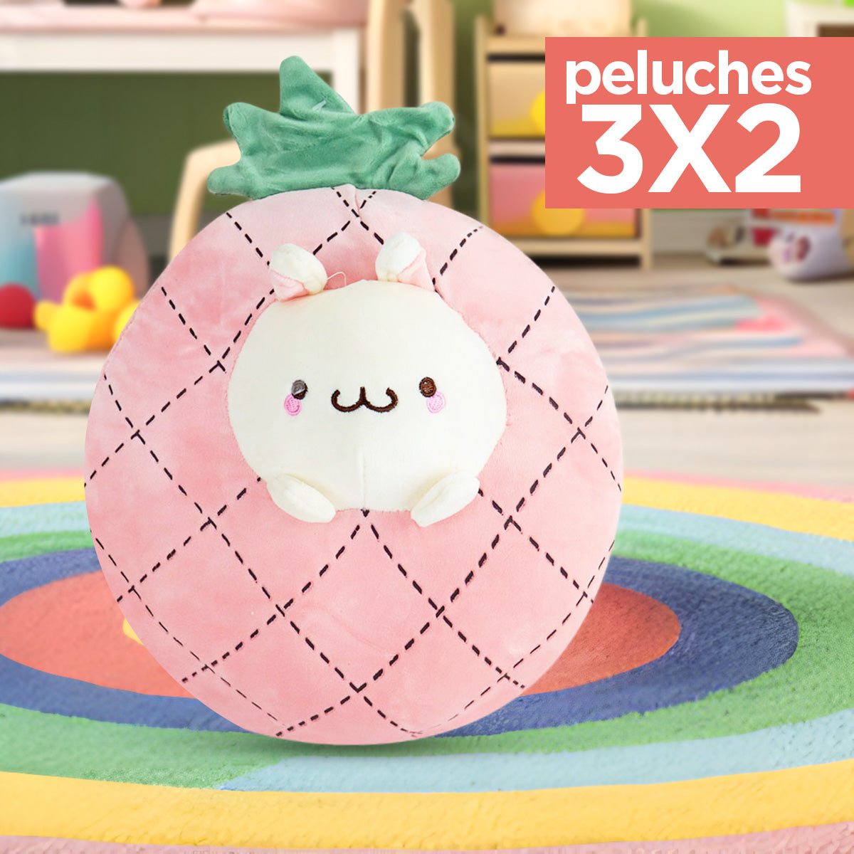 Kit de Peluche, Piña ¡Llévate 3 y paga 2!