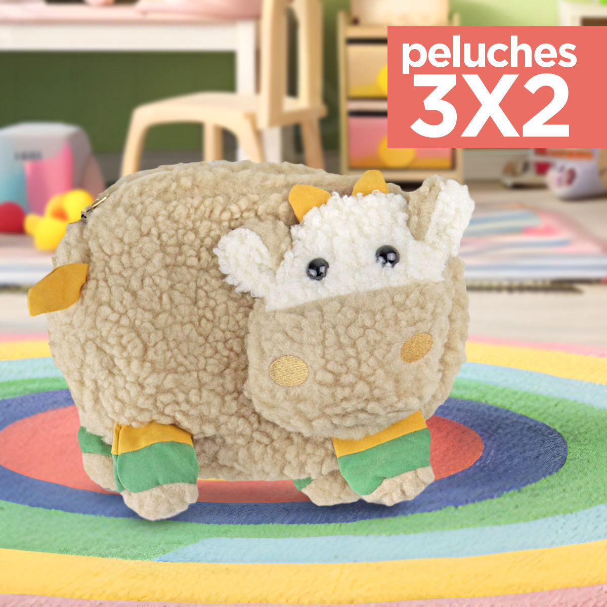 Kit de Peluche, Bolsa Vaquita ¡Llévate 3 y paga 2!