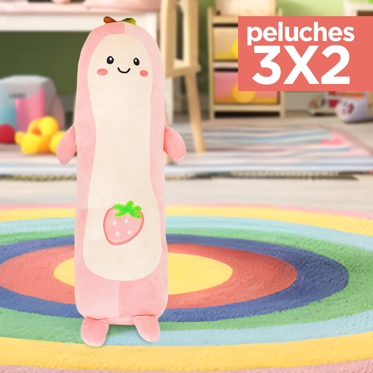 Kit de Peluche, Estampado de Fresa ¡Llévate 3 y paga 2!