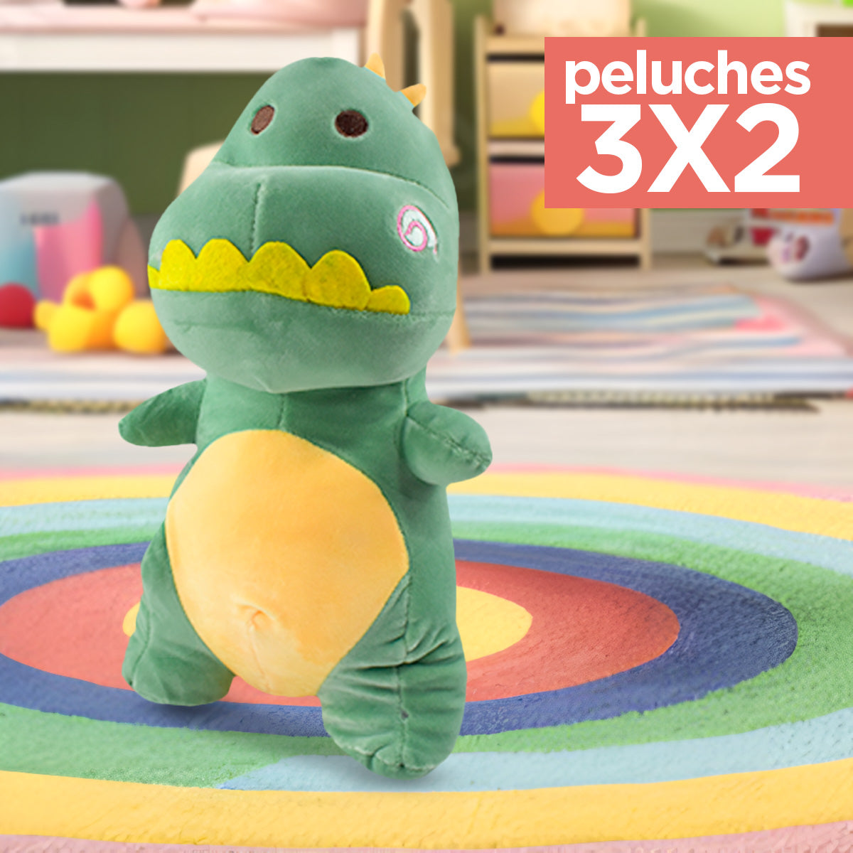 Kit de Peluche, Dino, Color Verde ¡Llévate 3 y paga 2!