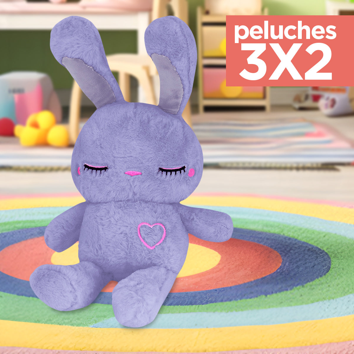 Kit de Peluche, Conejito de Peluche, Color Gris ¡Llévate 3 y paga 2!