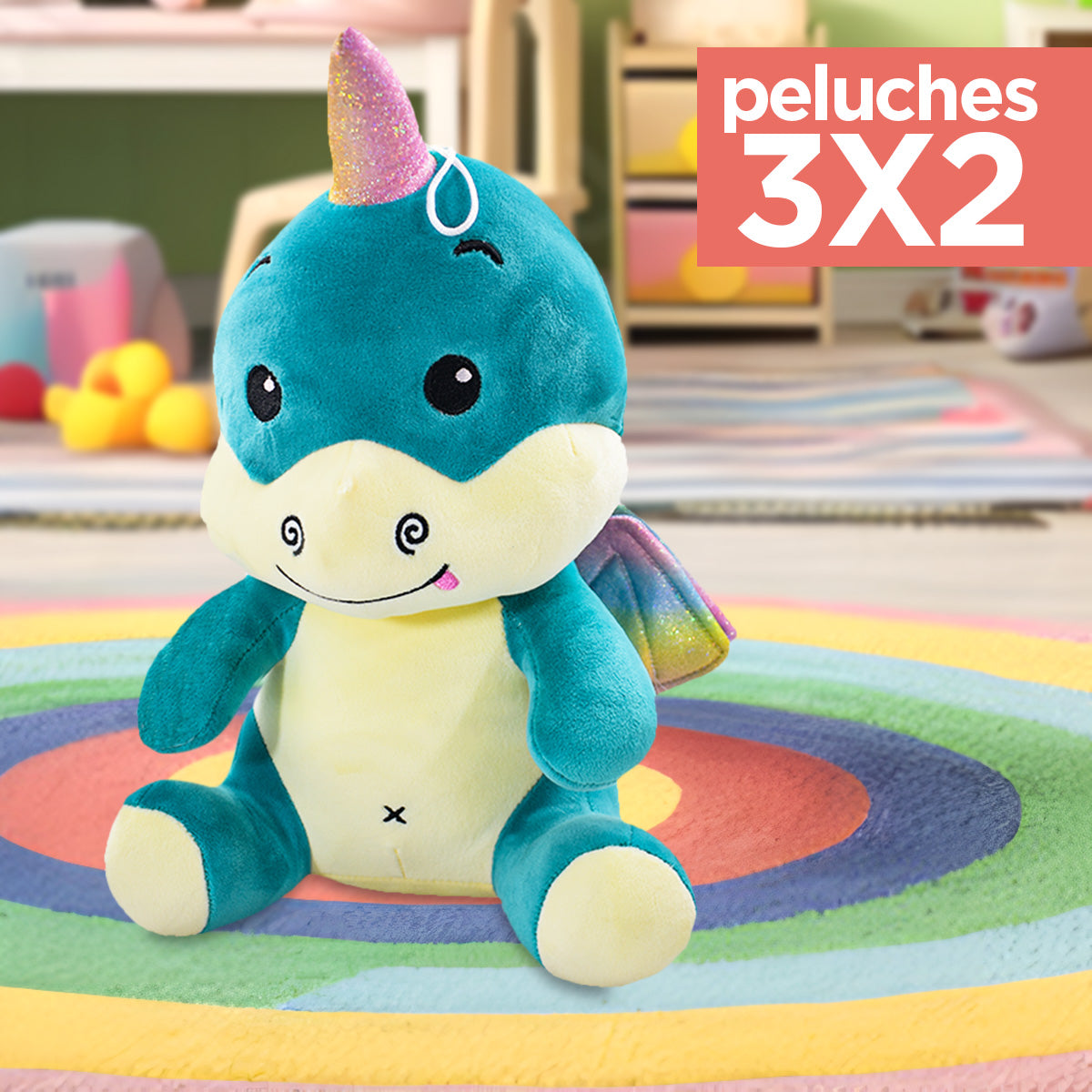 Kit de Peluche, Dragón Tommy ¡Llévate 3 y paga 2!