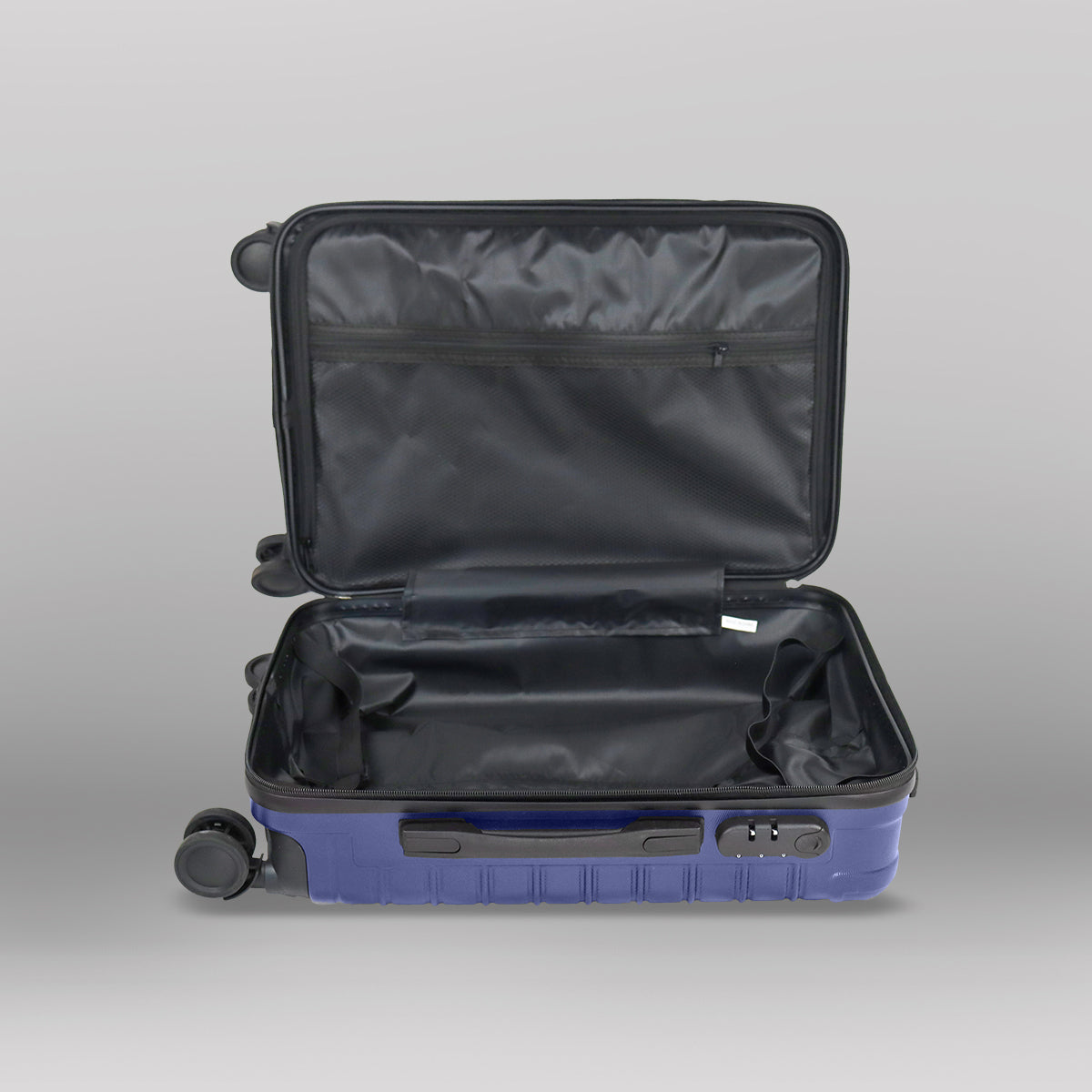 Set de Maletas de Viaje Líneas, color Azul: ¡Llévate 3 y paga 2!, 43x26x65cm