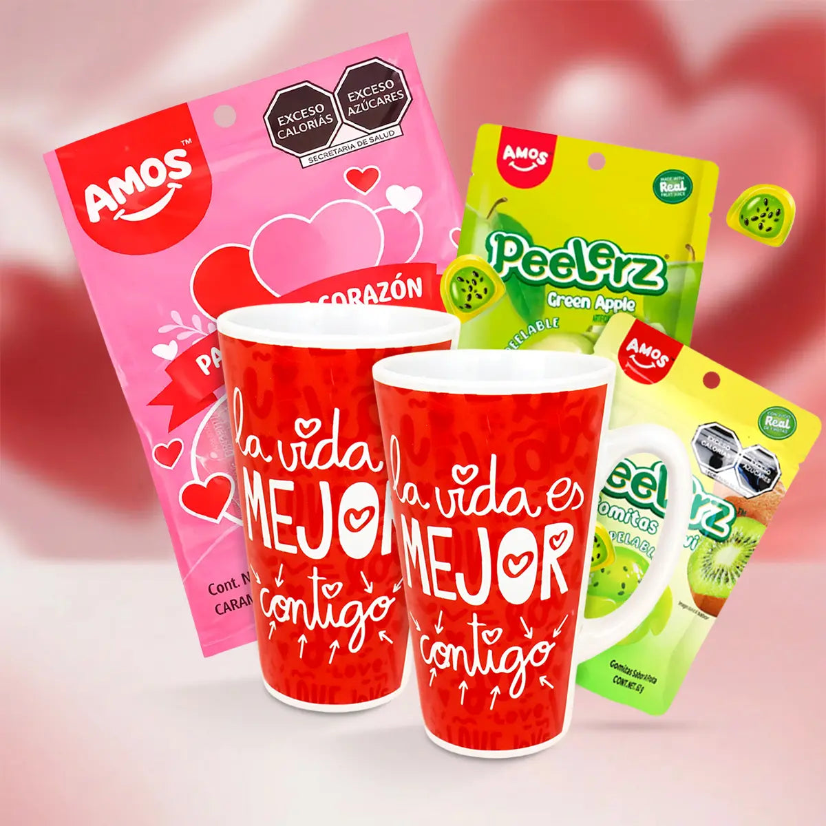 Kit Amor en Dulce, Taza, Color Rojo