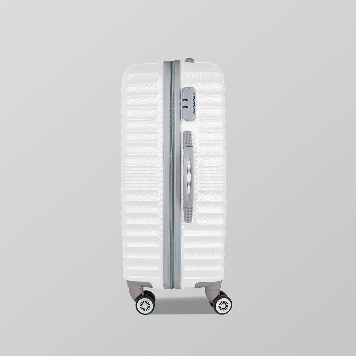 3x2 Maleta de Viaje Luna, color Blanco 34x21x50cm