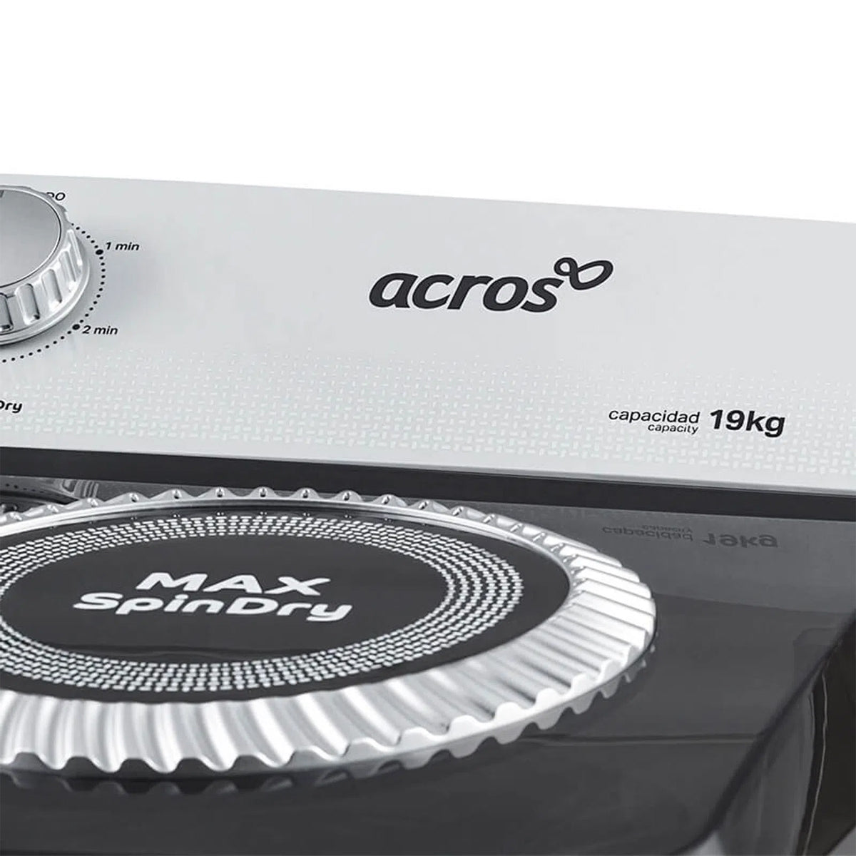 LAVADORA ACROS MODELO ALD-1945JE 2 TINAS 19KG **