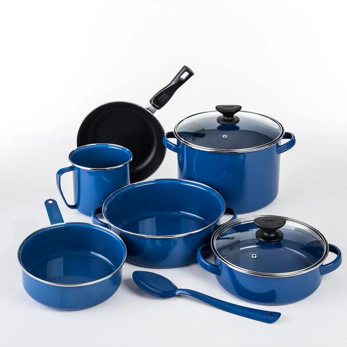 BATERIA CINSA FORMACION MILLENIUM AZUL GRAFITO 9 PZAS**