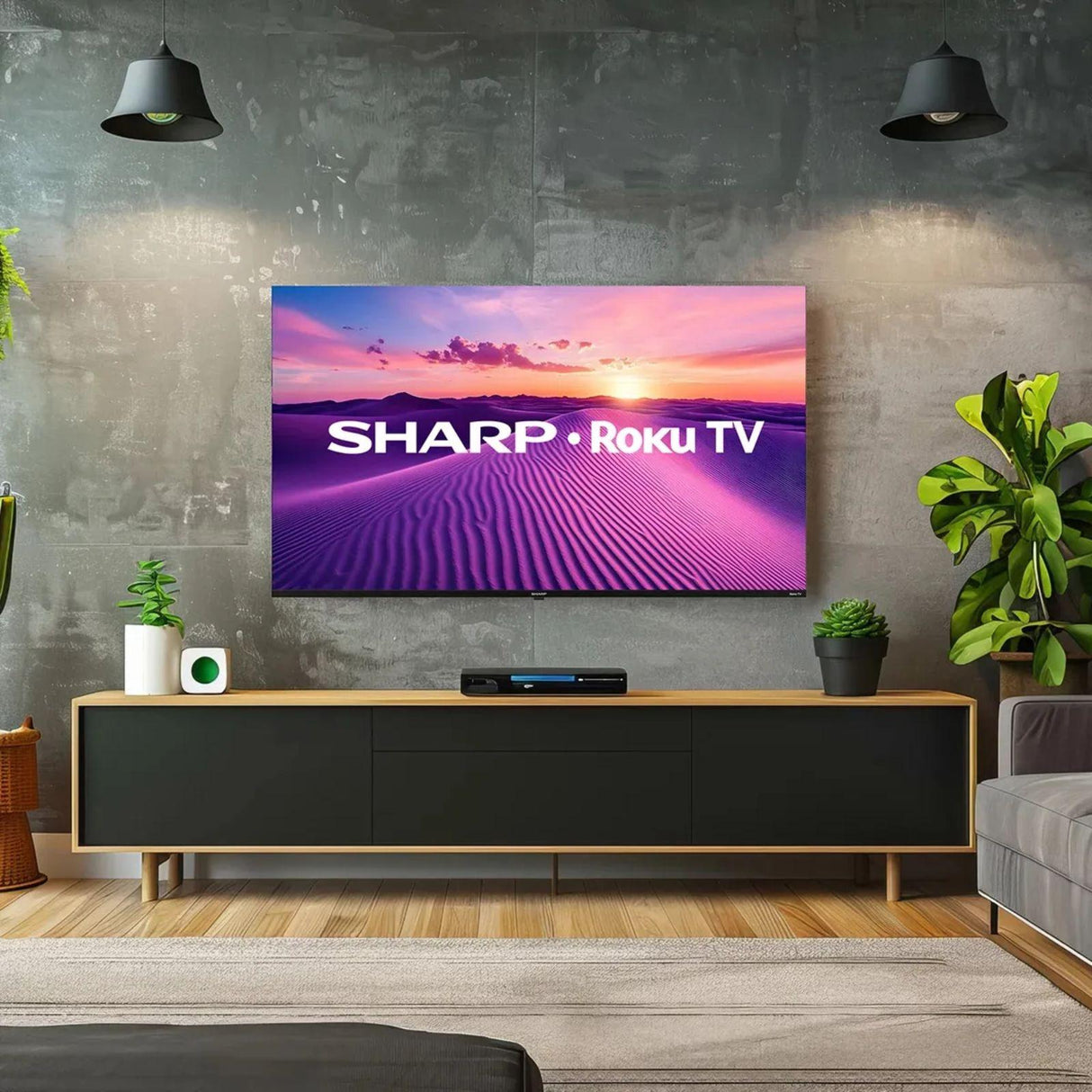 Televisión Pantalla 60 Pulgadas Sharp Roku TV 4K UHD 4T-C60HL4320U