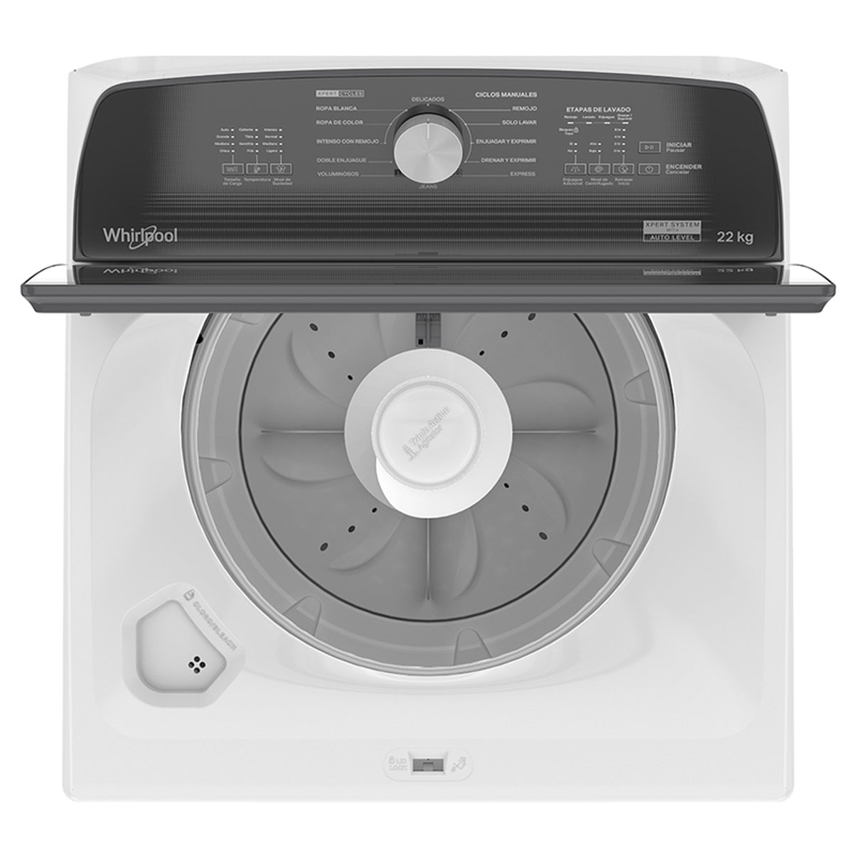 LAVADORA WHIRLPOOL MOD. 8MWTW-2231WJB 22KG BLANCA**
