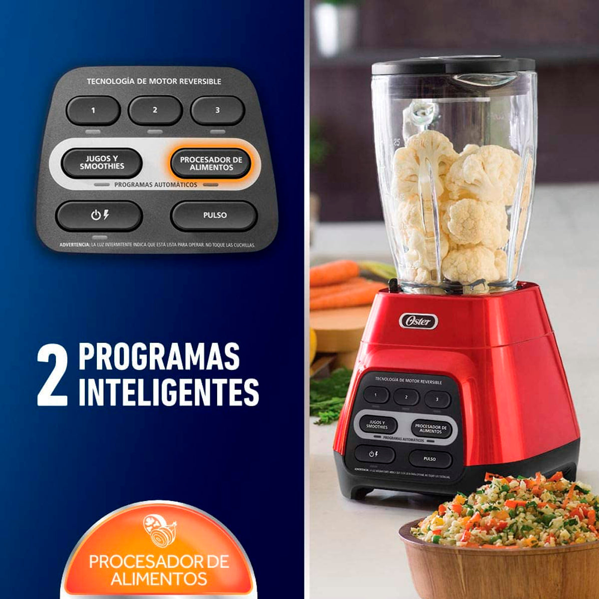 LICUADORA OSTER MOD. BLSTPYG1310RBG-013 ROJA V/VID**