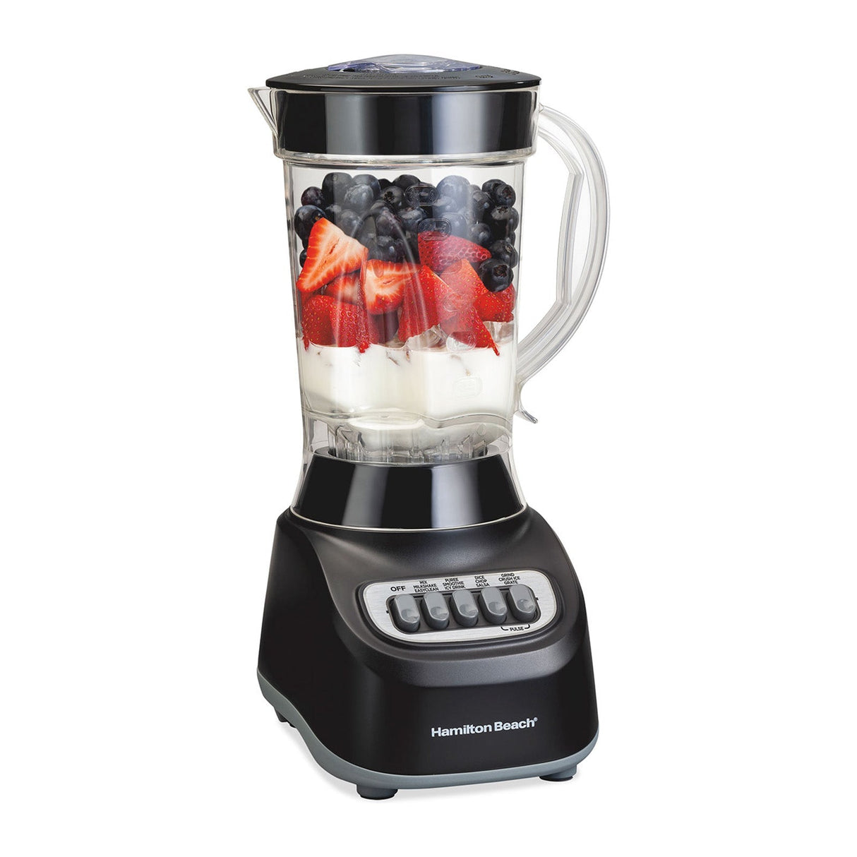 Licuadora Hamilton Beach Vaso de Plástico 1.25 Litros Negra 50180FG