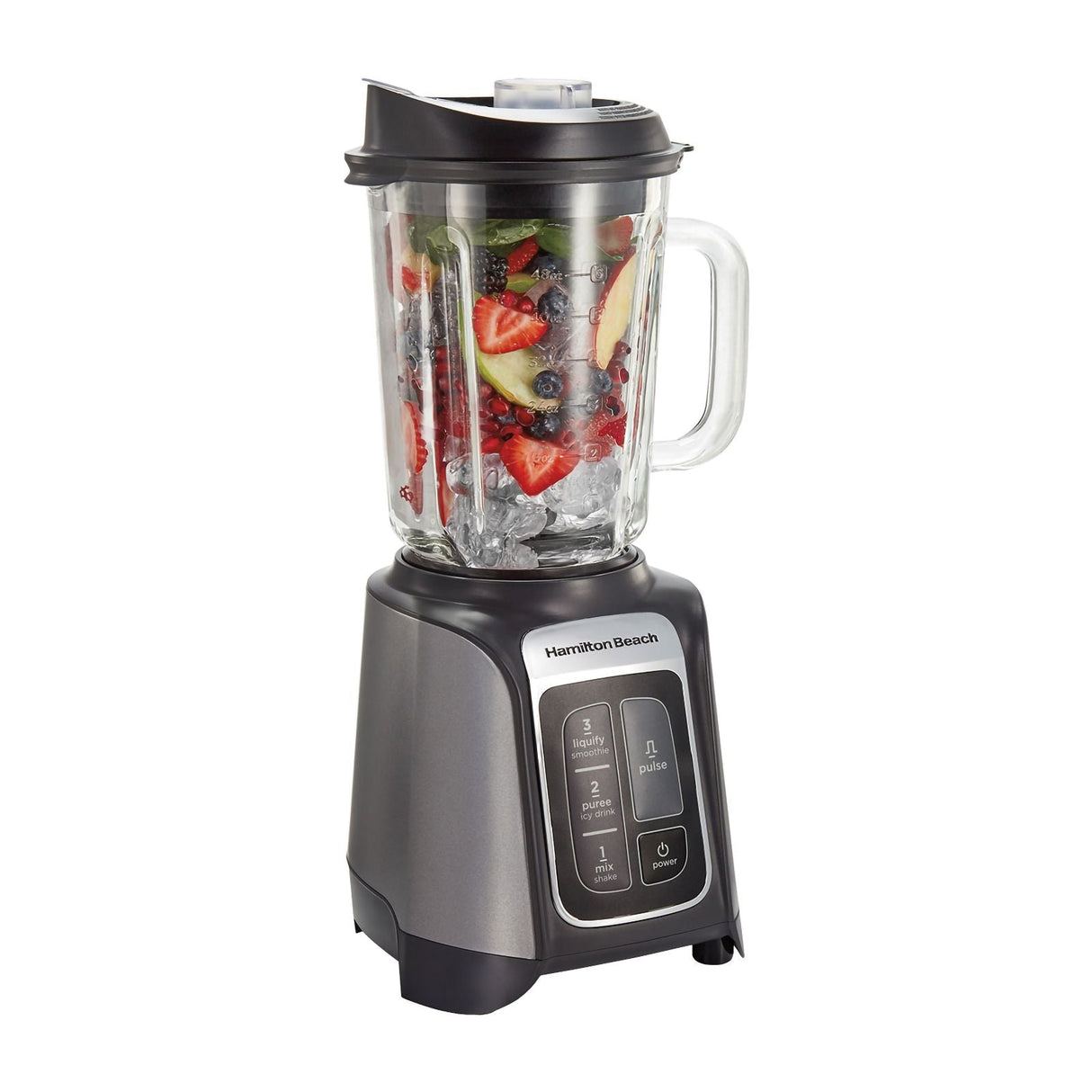 Licuadora Hamilton Beach PowerMax Vaso de Vidrio 1.4 Litros Negra 58600J