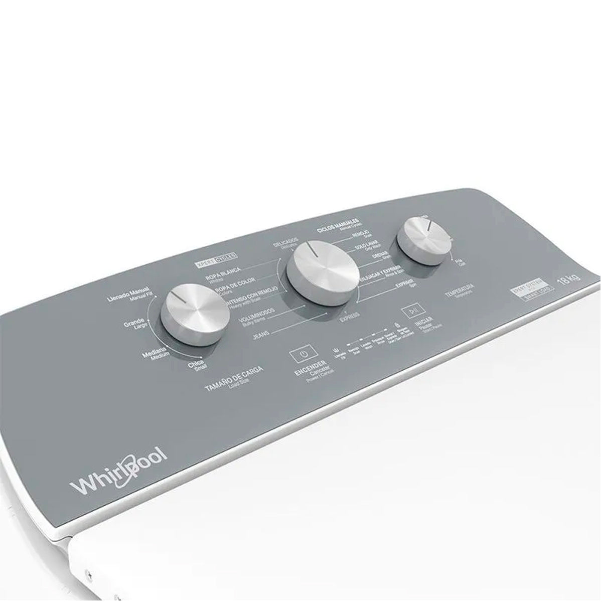 LAVADORA MOD. 8MWTW-1813MJM 18KG AGITADOR SINGLE ACTION, 12 CICLOS, TAPA METALICA **