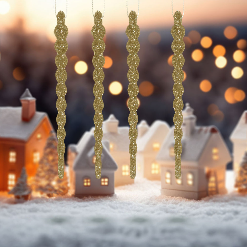 Ornamentos Navideños en Forma de Espiral, 8 pzas