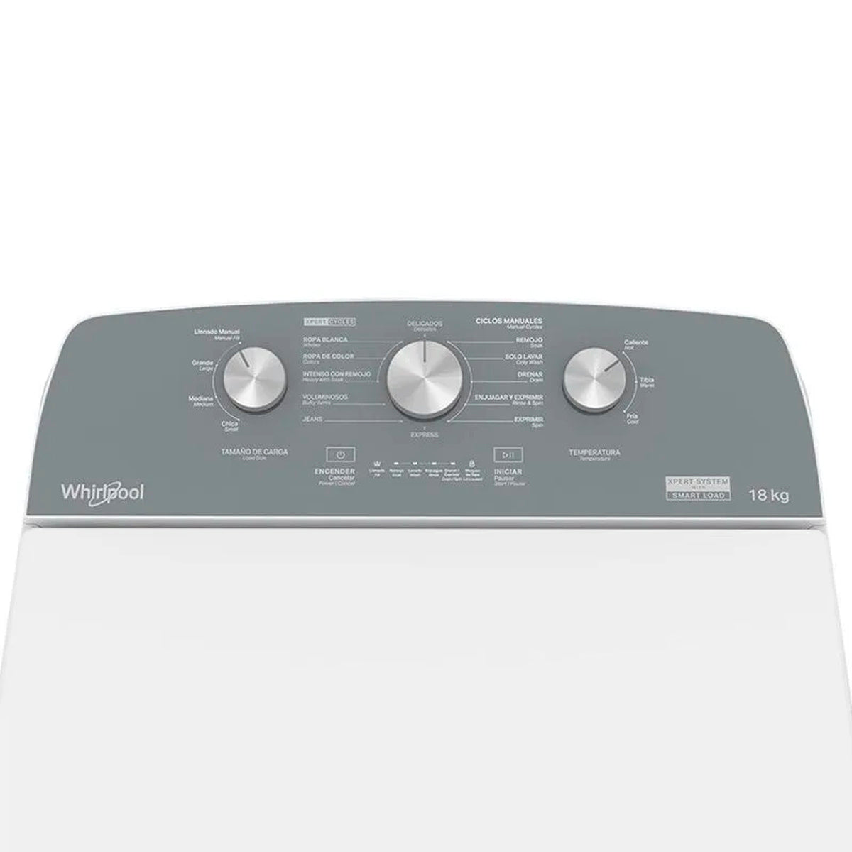 LAVADORA MOD. 8MWTW-1813MJM 18KG AGITADOR SINGLE ACTION, 12 CICLOS, TAPA METALICA **