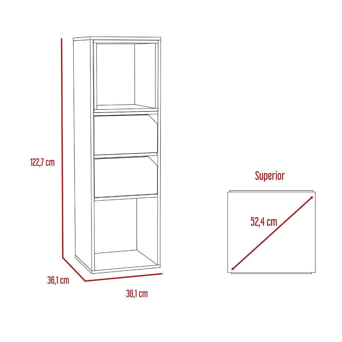 Biblioteca Fiji - Modulo Cajones