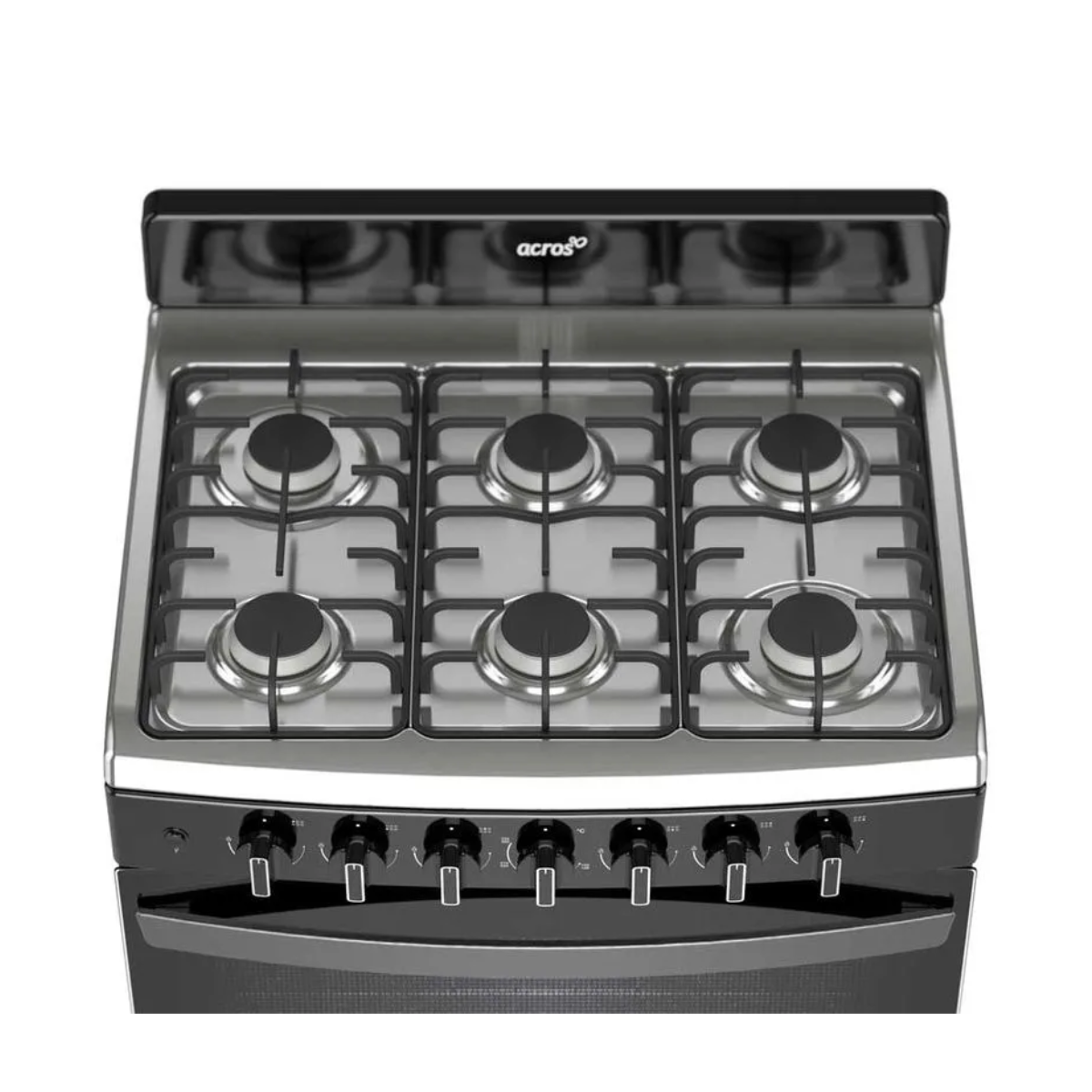 Estufa Acros AFR4112B 30" Negro Encendido Electrónico, Cubierta De Acero*