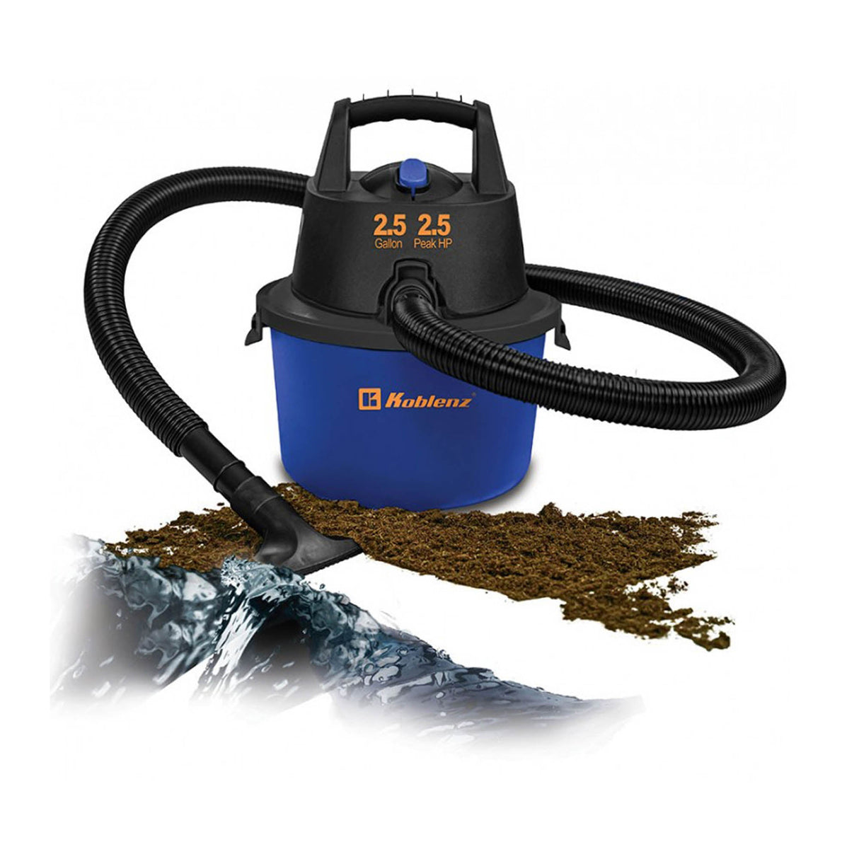 Aspiradora Seco / Mojado 2.5 Galones Koblenz WD-2.5MA