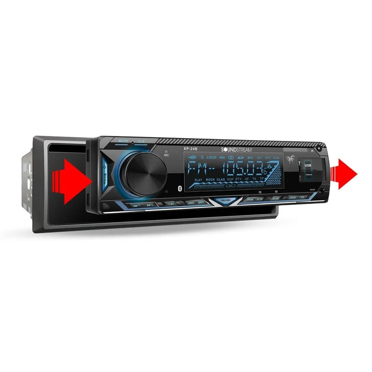 Autoestéreo con USB Soundstream XP-24B