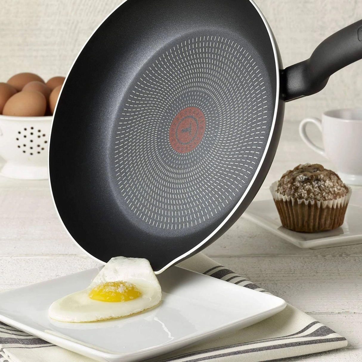 Batería de Cocina T-fal Initiatives 10 Piezas Negra B208SA64