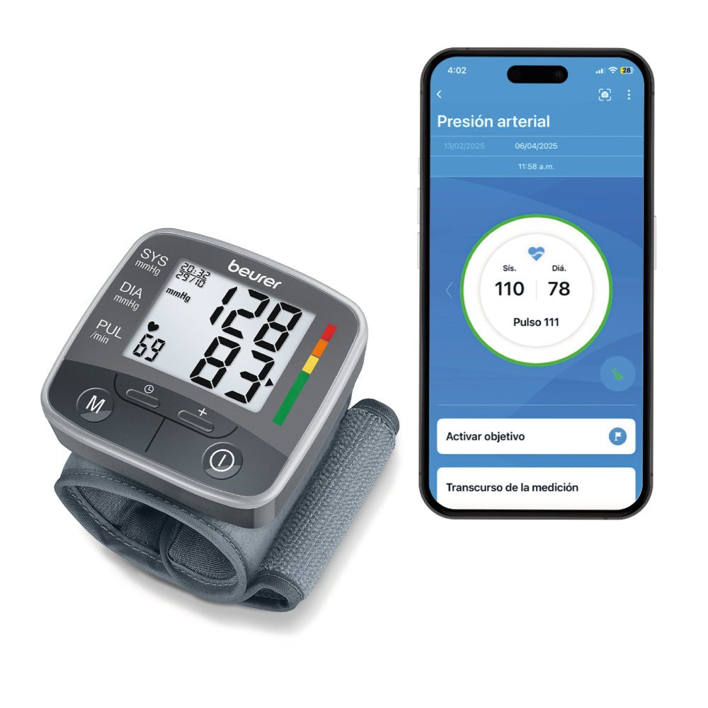 Baumanómetro Digital de Muñeca BC32 con Detección de Arritmias – Marca Beurer