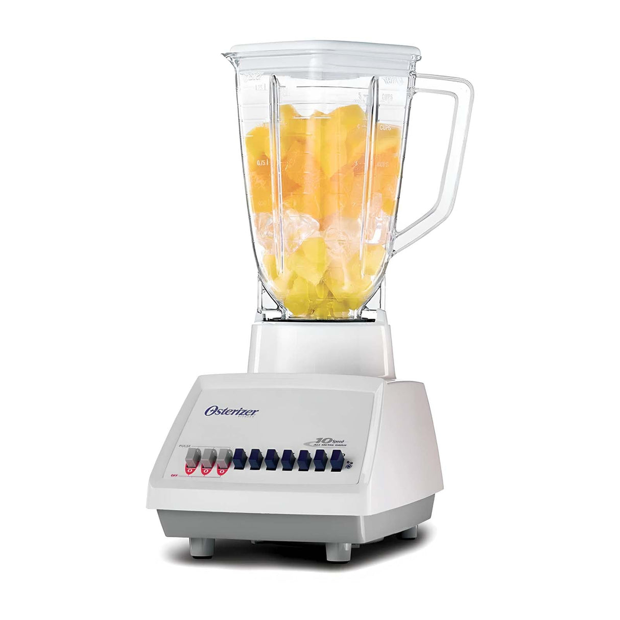 Licuadora Oster con Vaso de Plástico 10 Velocidades BLST4108-BLAN