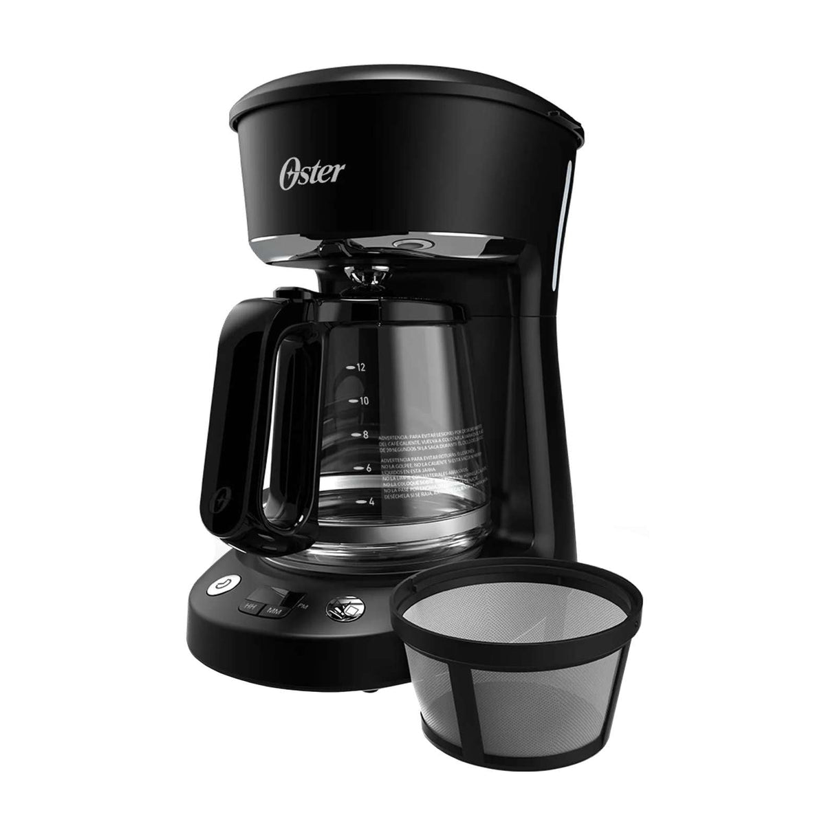 Cafetera Programable Oster 12 Tazas Negra BVSTDCP12B