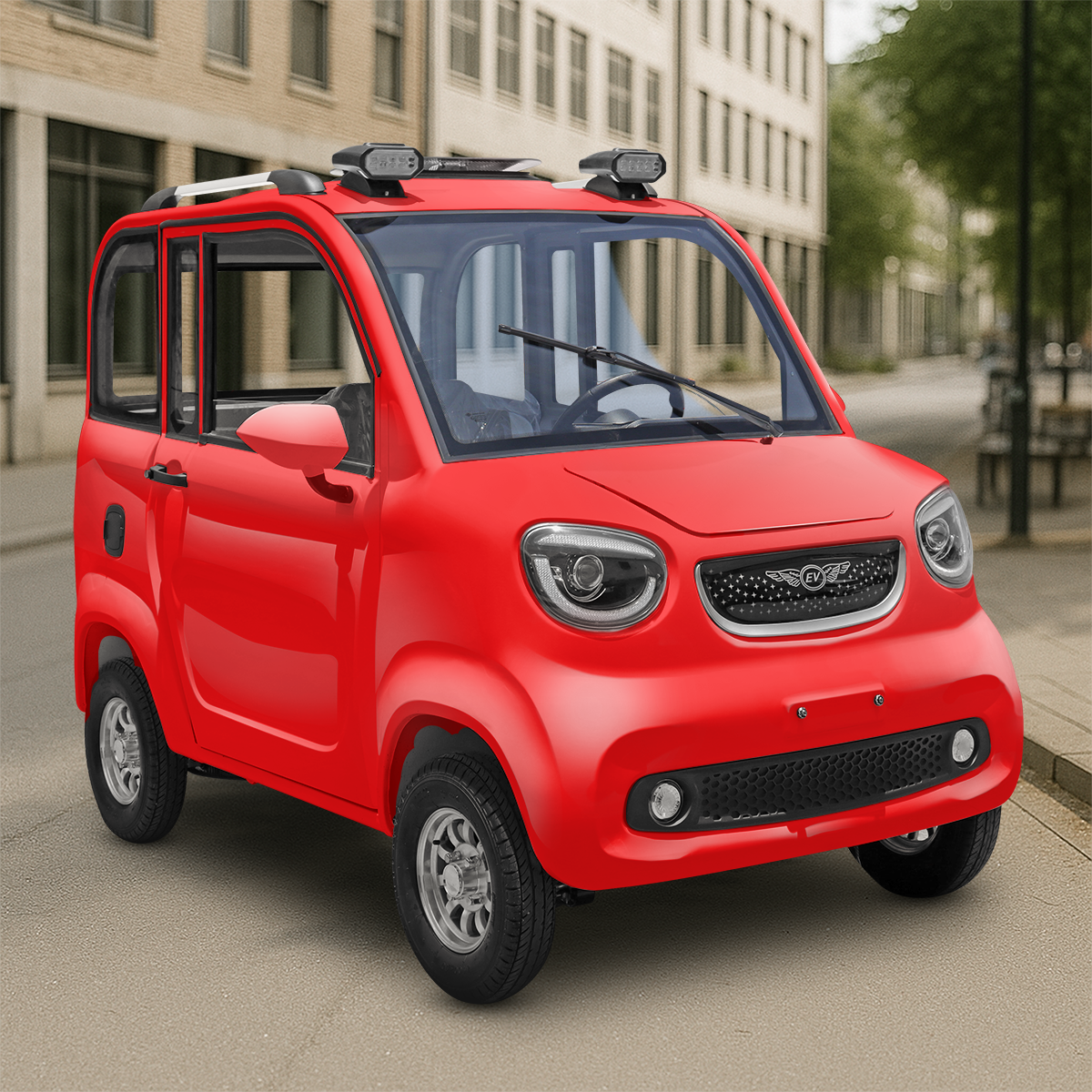 Vehículo Kiwo, E5, Color Rojo