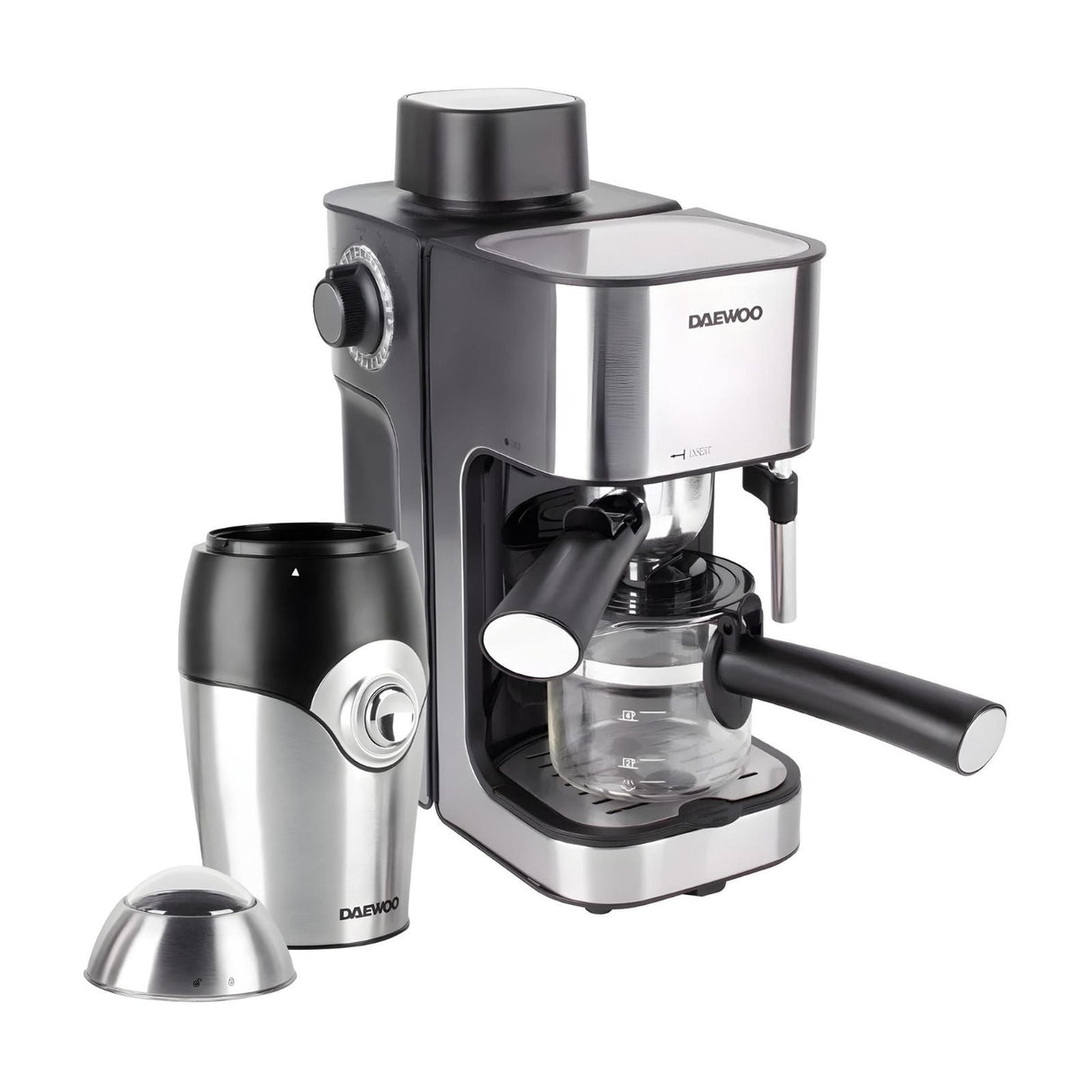 Combo Pure Espresso Daewoo Cafetera para Espresso + Molino para Café