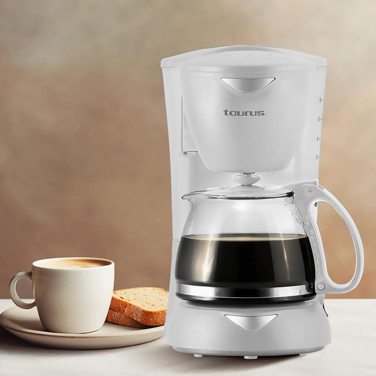 Cafetera Taurus Filtro Permanente 6 Tazas C6T-CLEAR-BLA