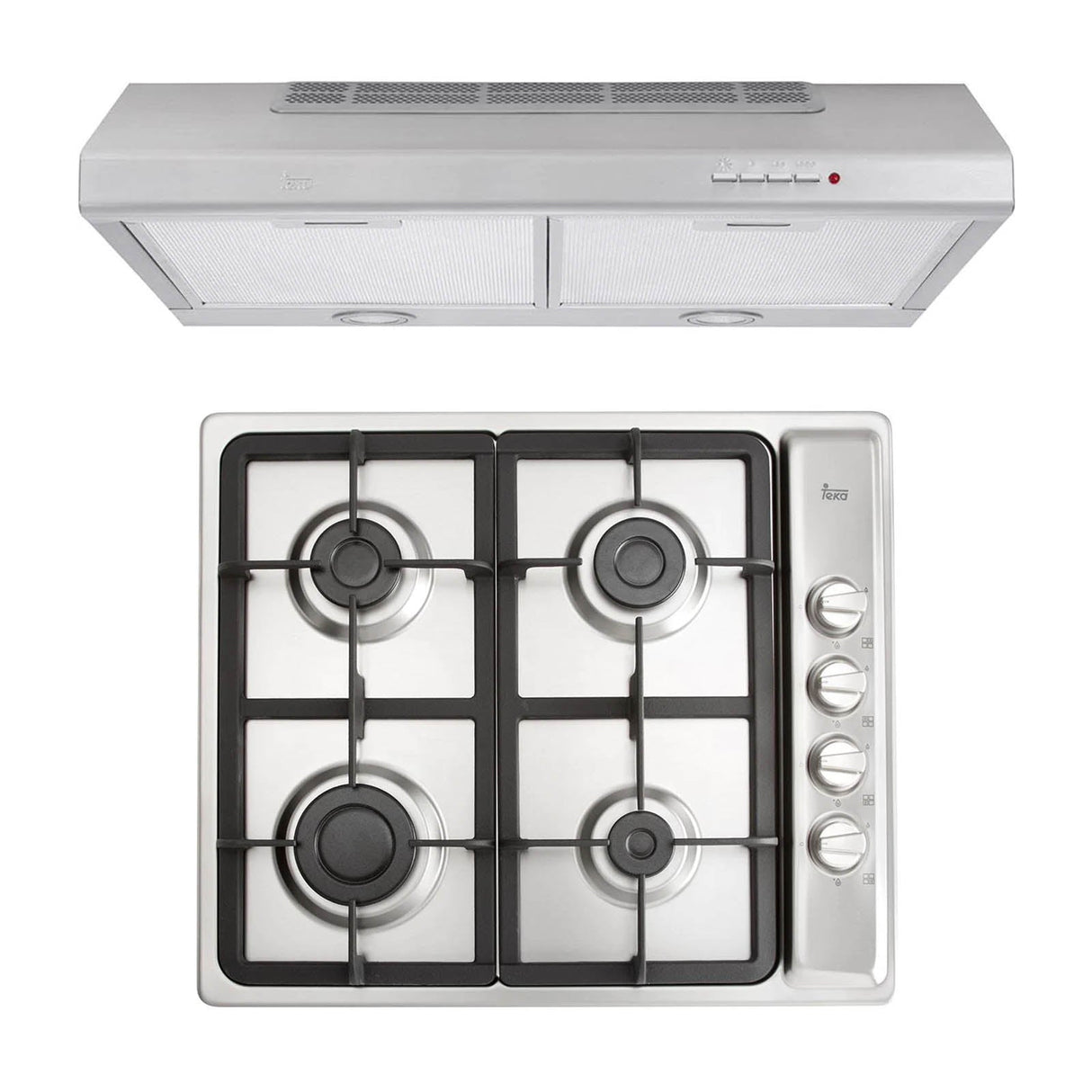 Combo Parrilla de Gas Empotrable + Campana Teka DUETTO PLUS-60