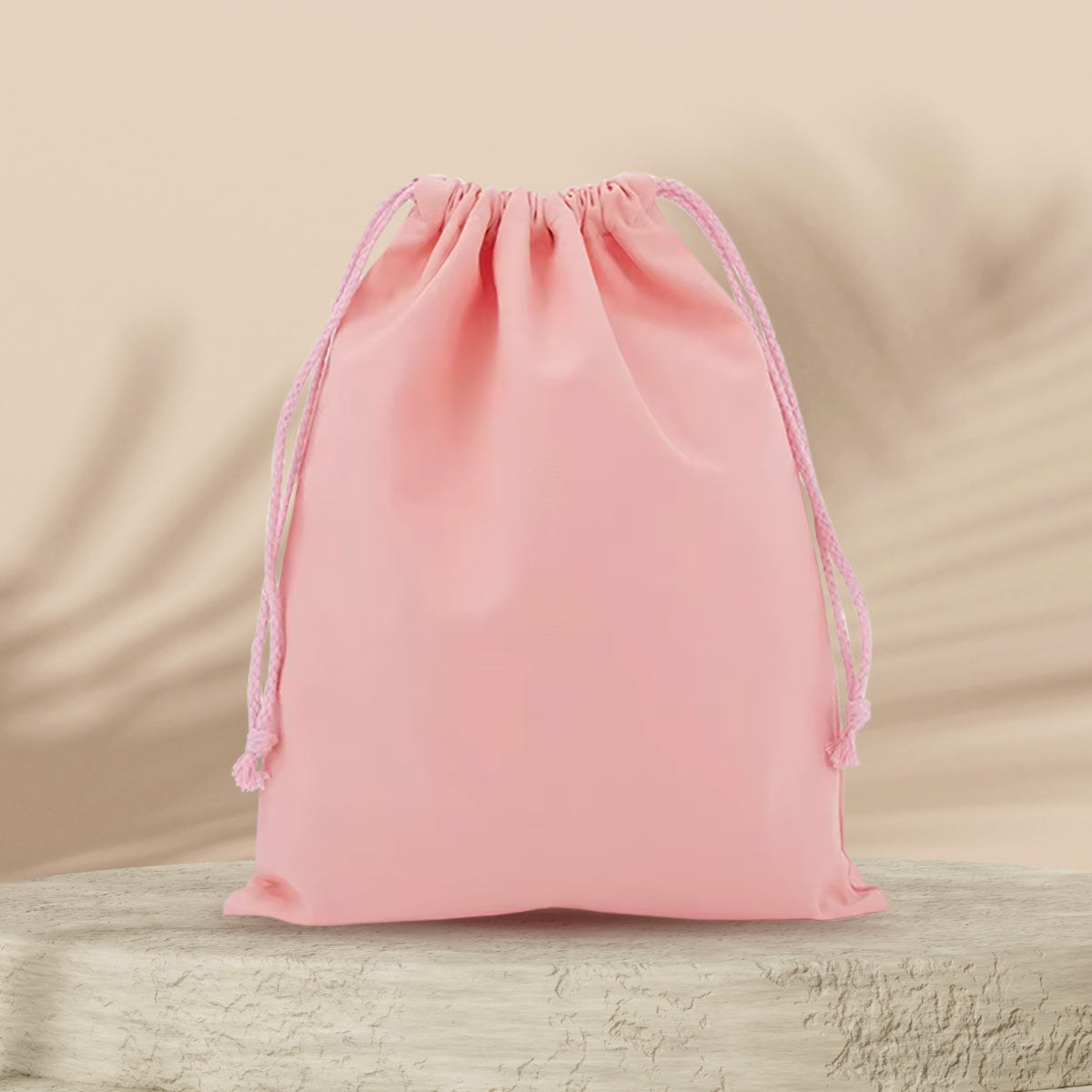 Bolsa Rosa con Cordón, 25x20 cm