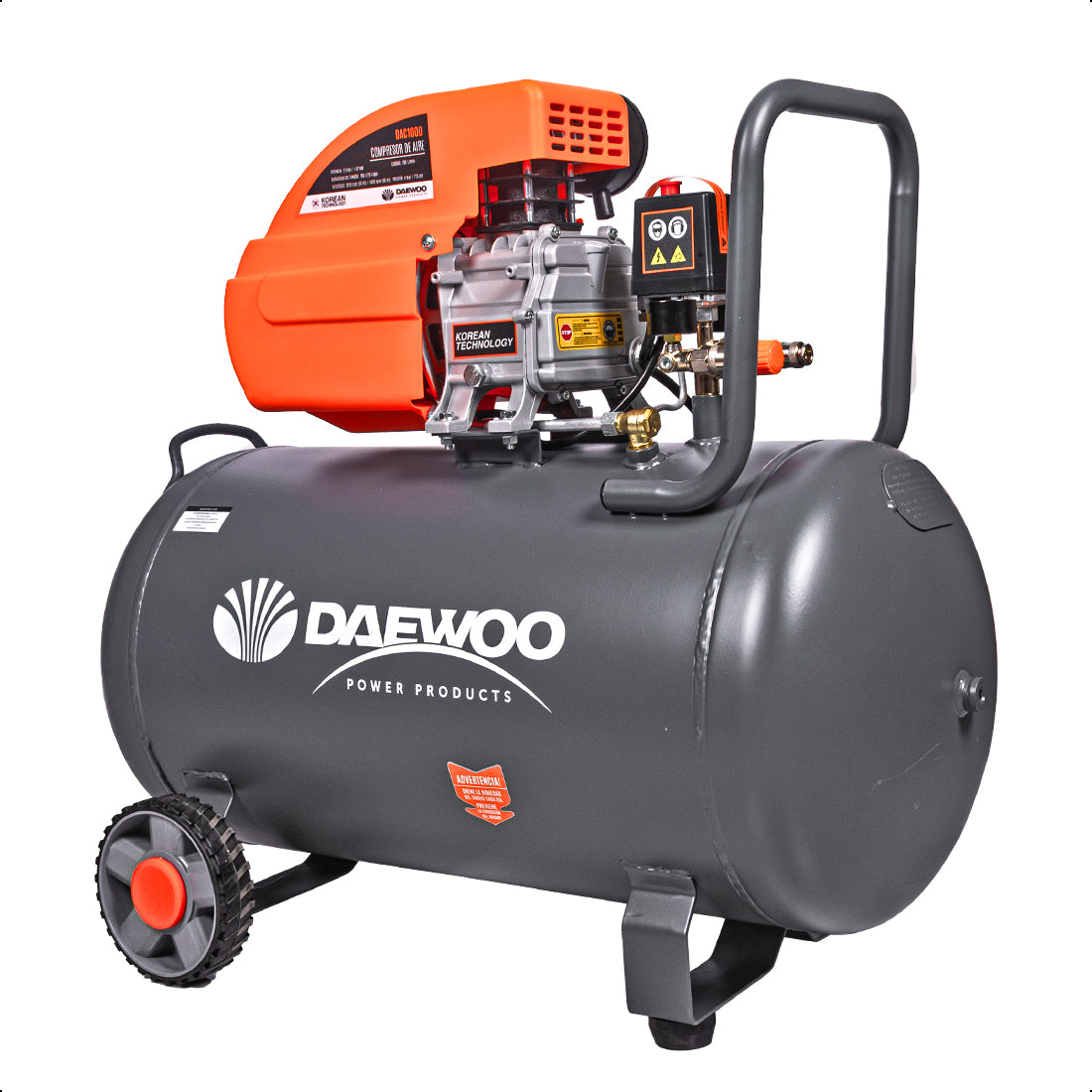 Compresor de aire, lubricado, horizontal 100L 2HP 110V 200L/min DAEWOO