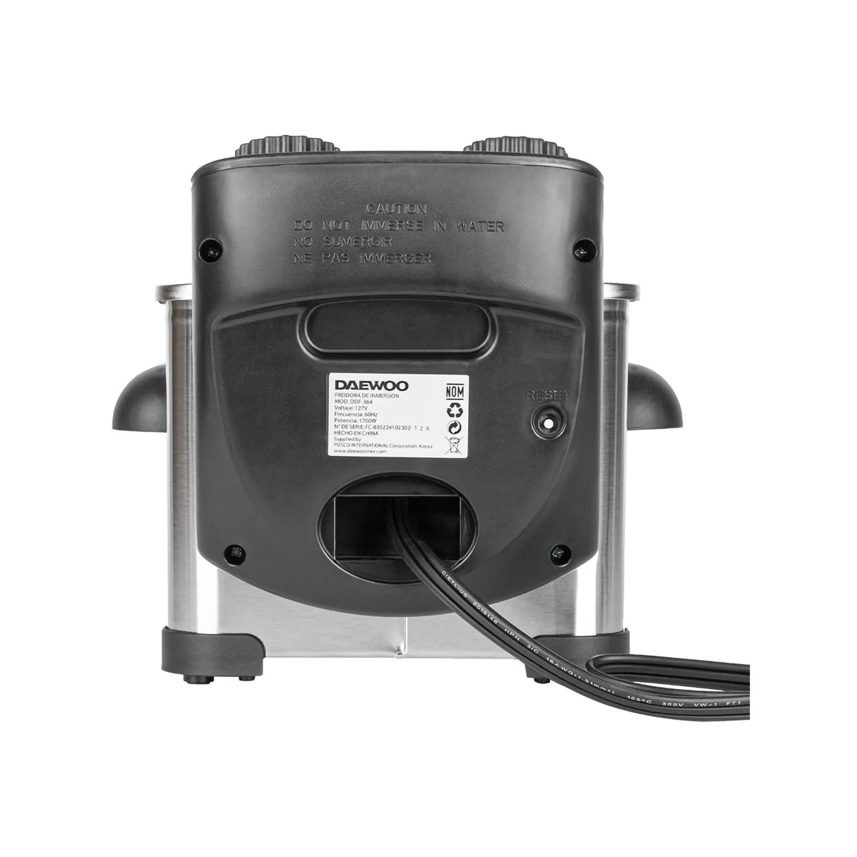 Freidora de Aceite Daewoo 3 Litros Gris DDF-364