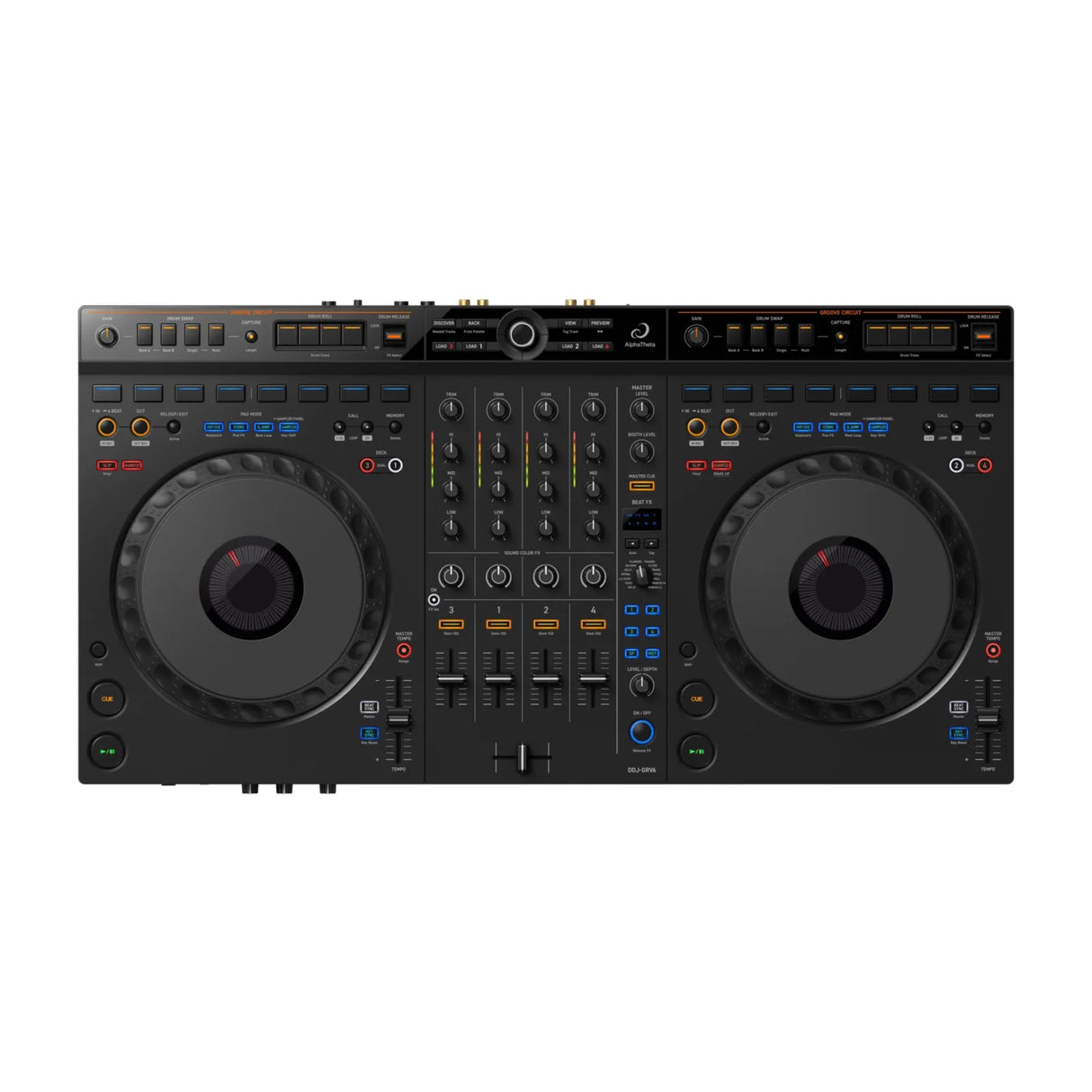 Controlador DJ Alpha Theta 4 Canales DDJ-GRV6