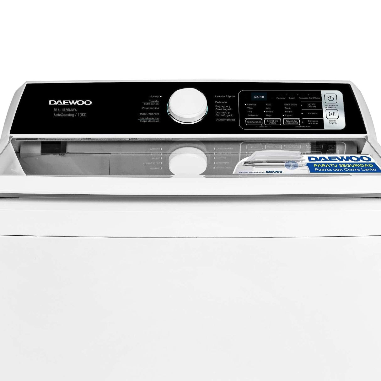 Lavadora Automática Daewoo 19 Kilos Carga Superior Blanca DLA-1920MWA