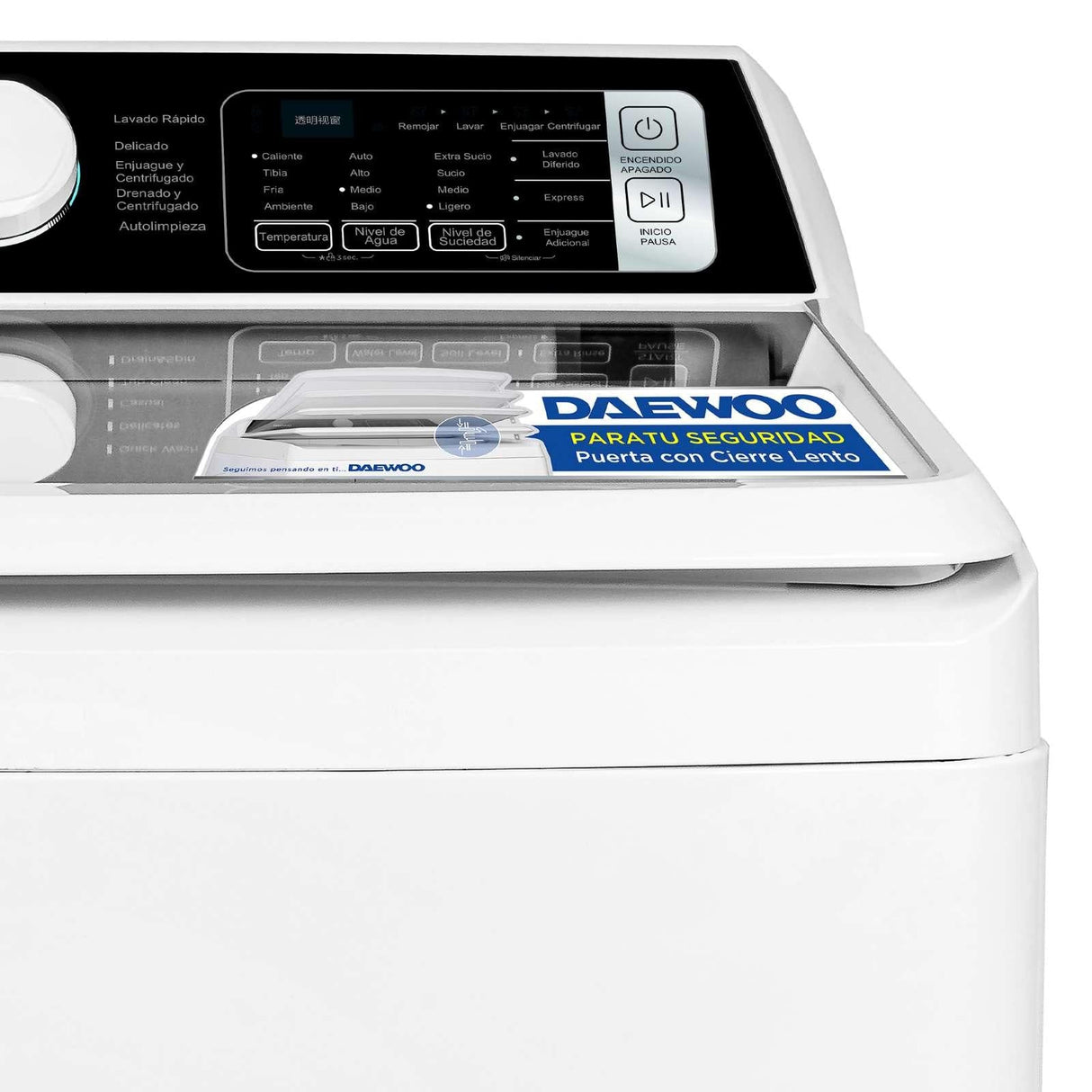 Lavadora Automática Daewoo 19 Kilos Carga Superior Blanca DLA-1920MWA