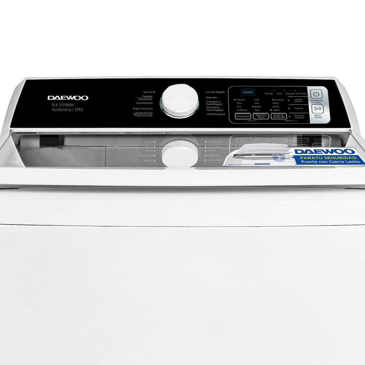 Lavadora Automática Daewoo 22 Kilos Carga Superior Blanca DLA-2220MWA