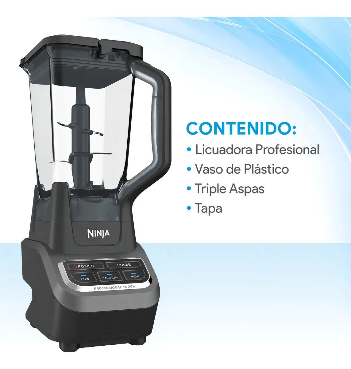 Licuadora Ninja Blender 1000 Mod. CO610B**