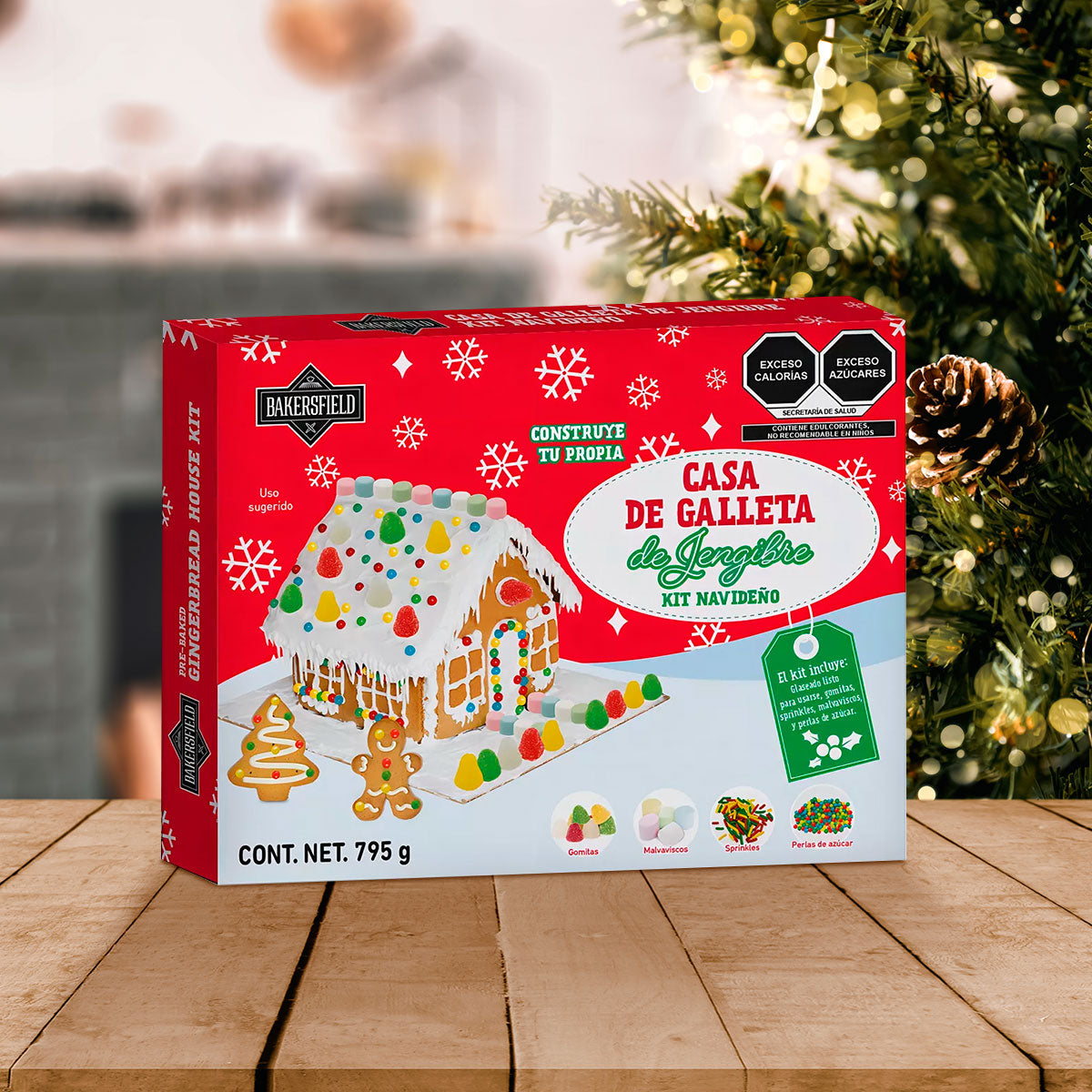 Casa de Jengibre Navideña Barkersfield, 795g