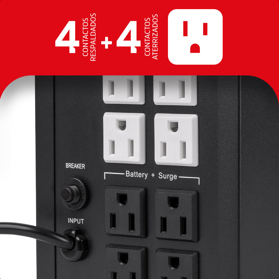 No Break UPS 1500VA-900W 8 contactos, ENERGIZER