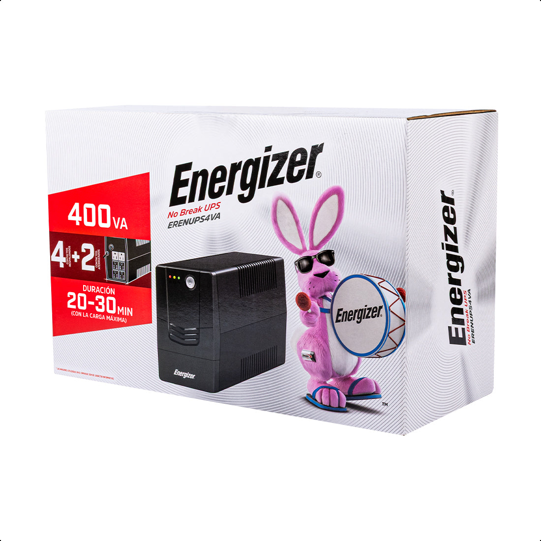 No Break UPS 400VA-240W 6 contactos, ENERGIZER