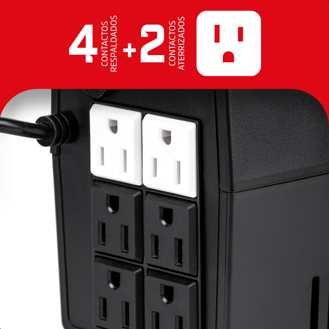 No Break UPS 600VA-360W 6 contactos, ENERGIZER