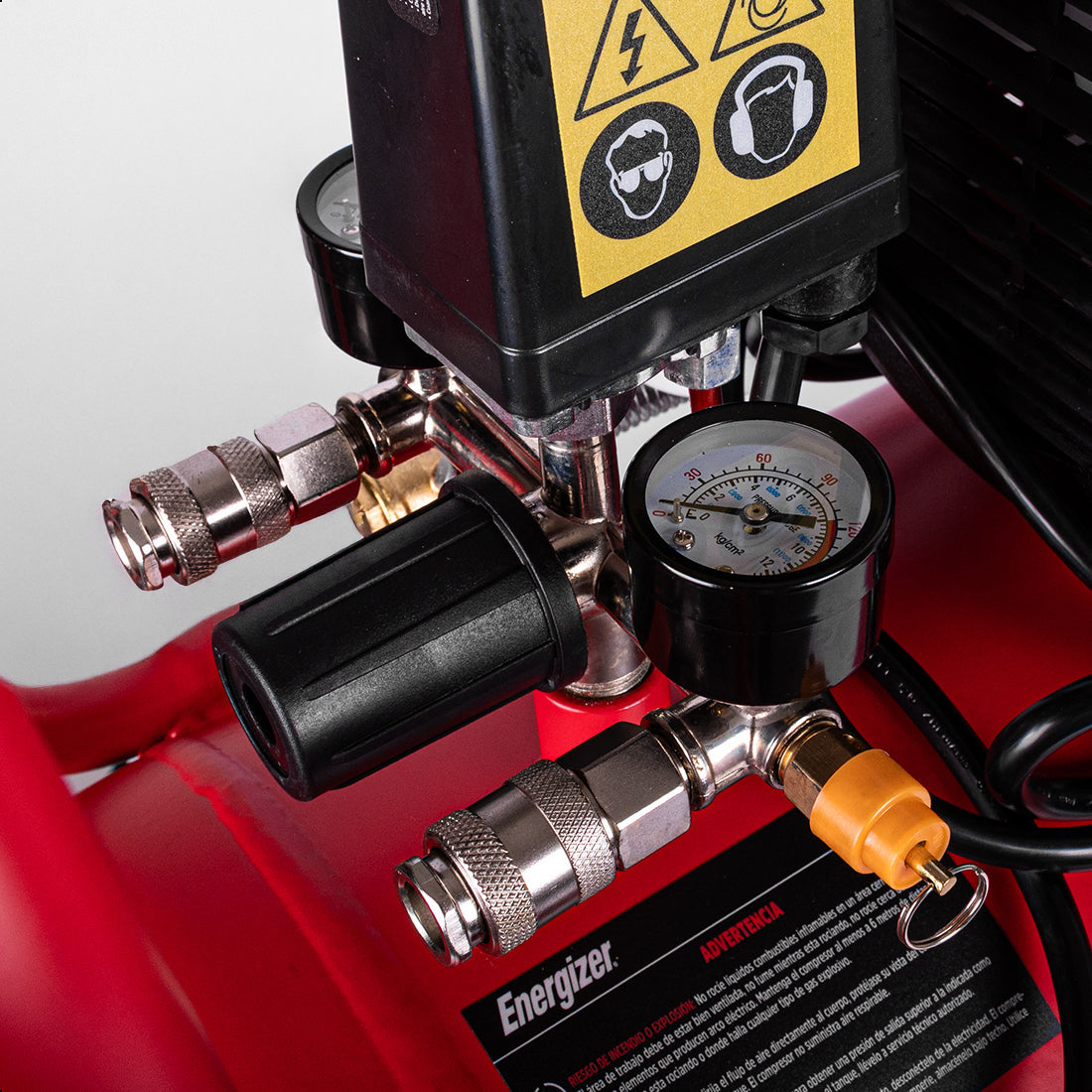 Compresor de aire, lubricado, horizontal 50L 2HP 110V 115psi ENERGIZER