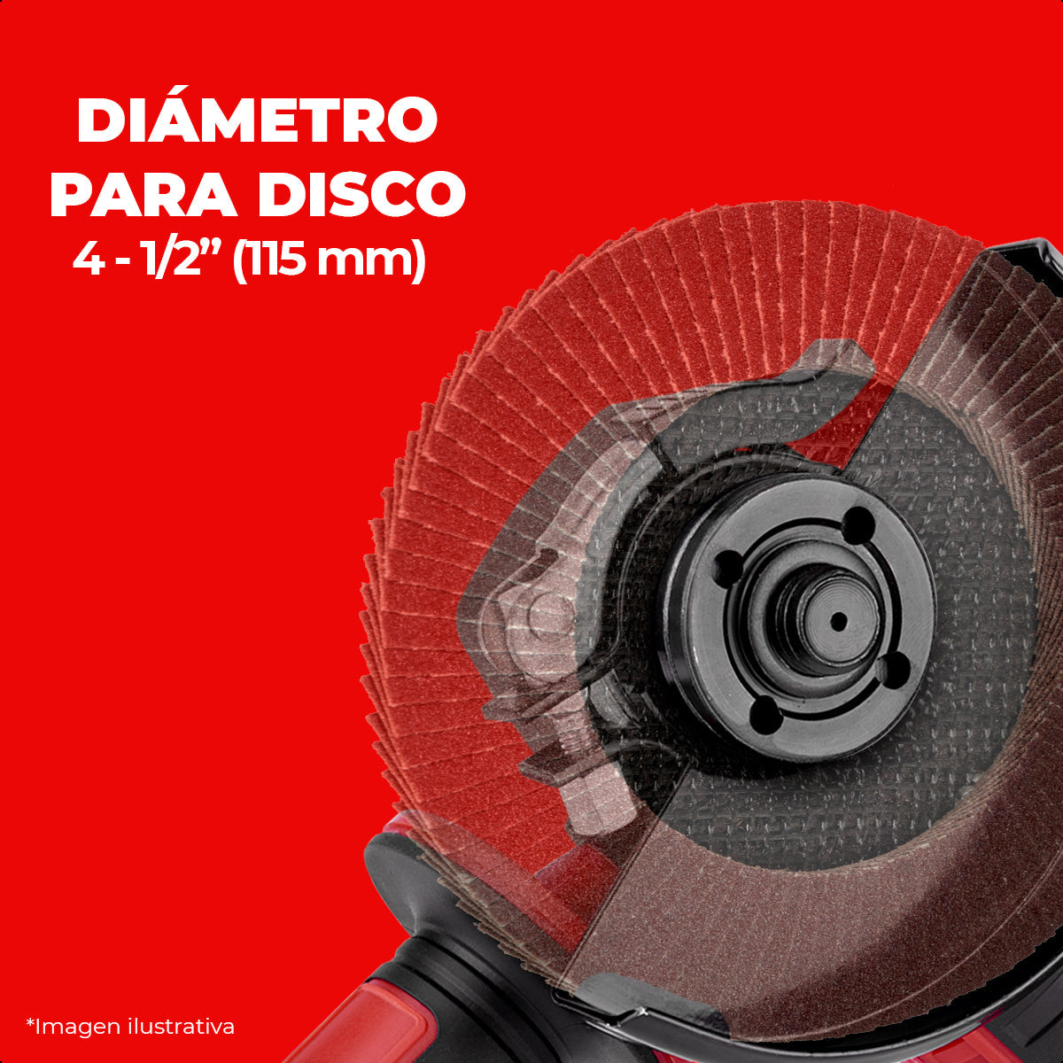 Esmeriladora + Cargador + Bateria 4Ah