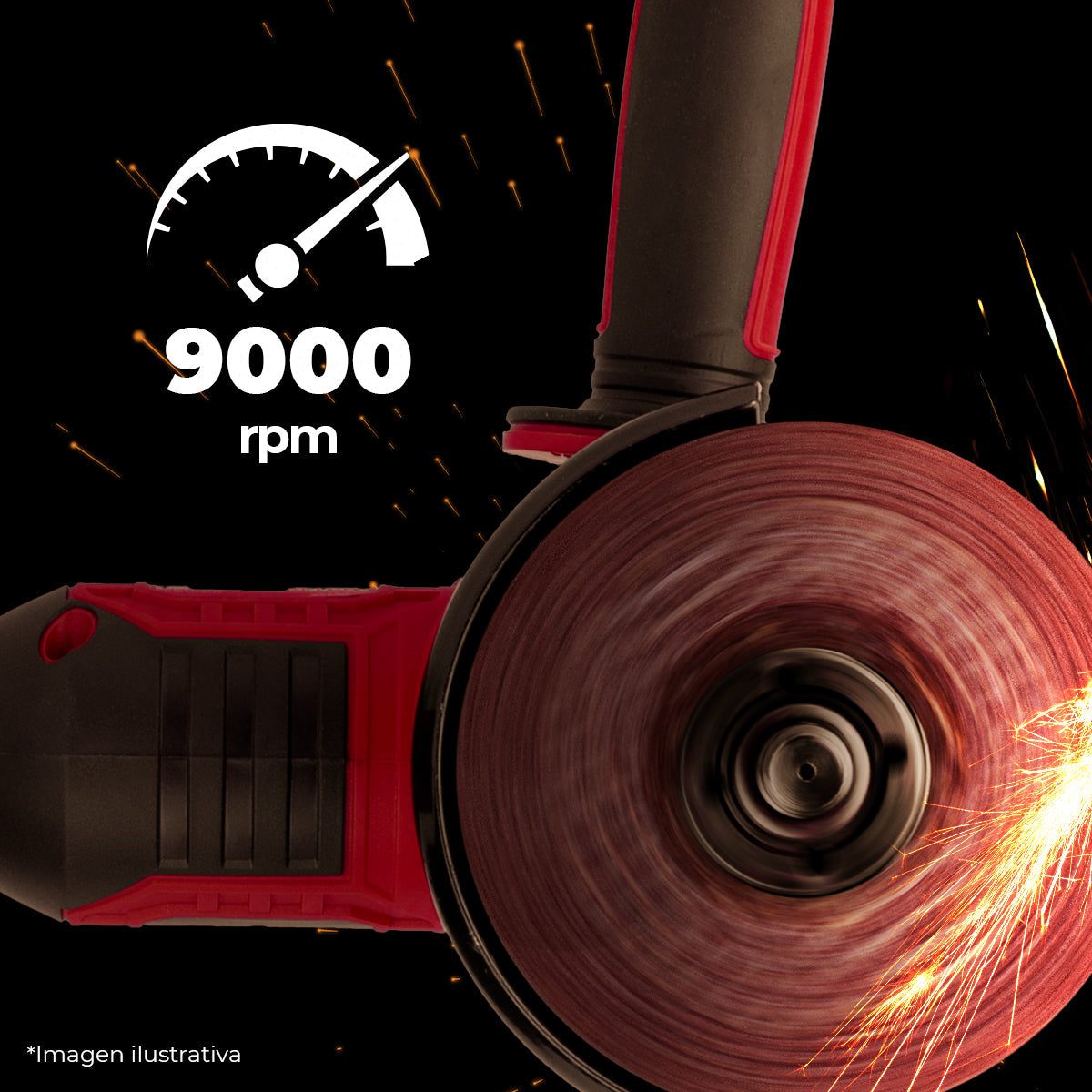 Esmeriladora + Cargador + Bateria 4Ah