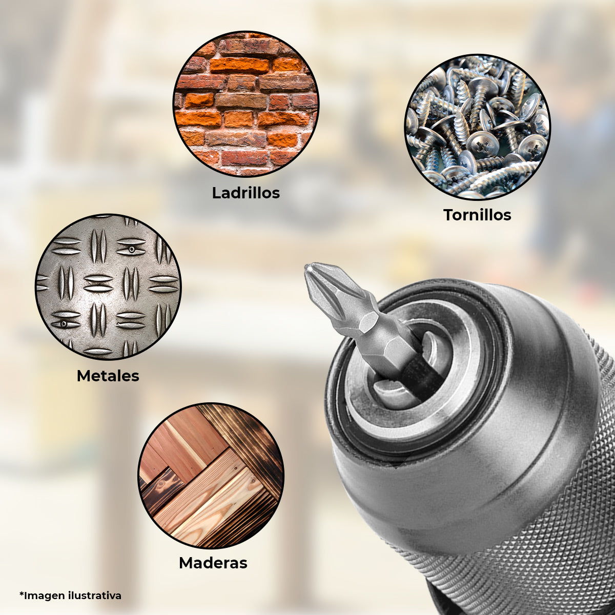 Rotomartillo + Cargador + Bateria 4Ah