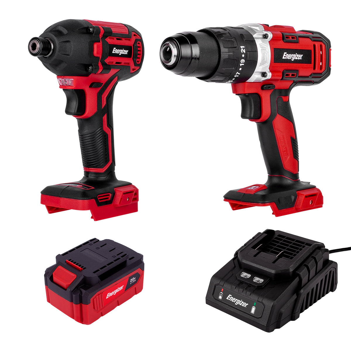 Rotomartillo + Destornillador de impacto + Cargador + Bateria 4Ah