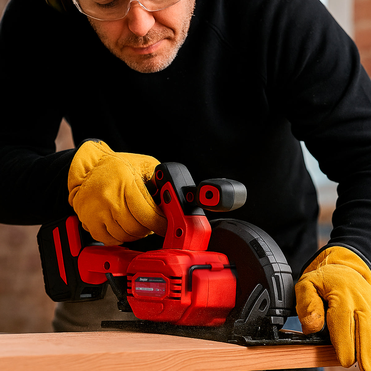 Sierra Circular Inalambrica Energizer 20V 4,000rpm 6 1/2" EZLCS165-CB4