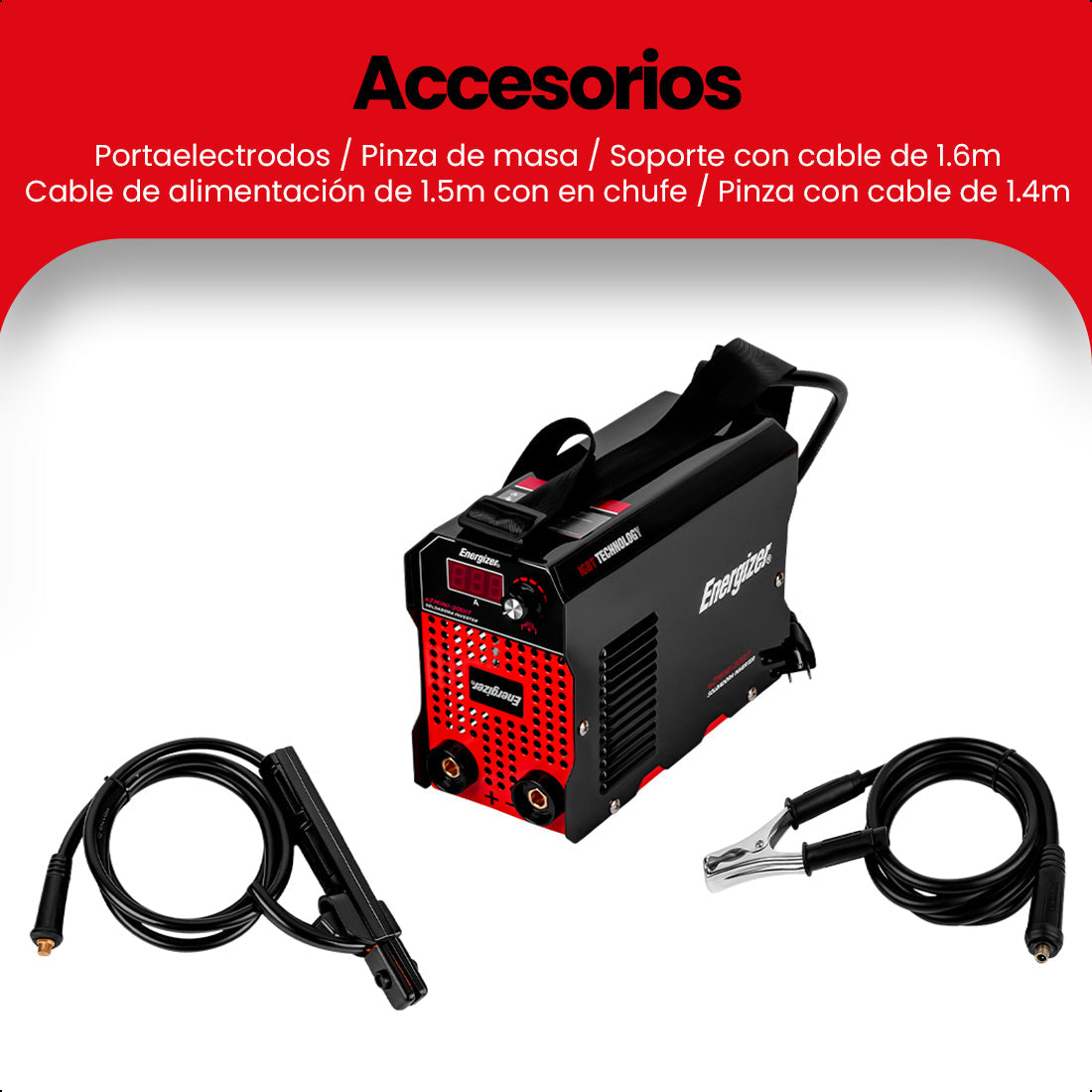 Soldadora inversora 200 A, 110 V, ENERGIZER